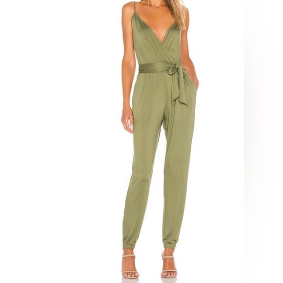 Lovers + Friends Pants - Lovers + Friends Petrina Jumpsuit Green Sz S